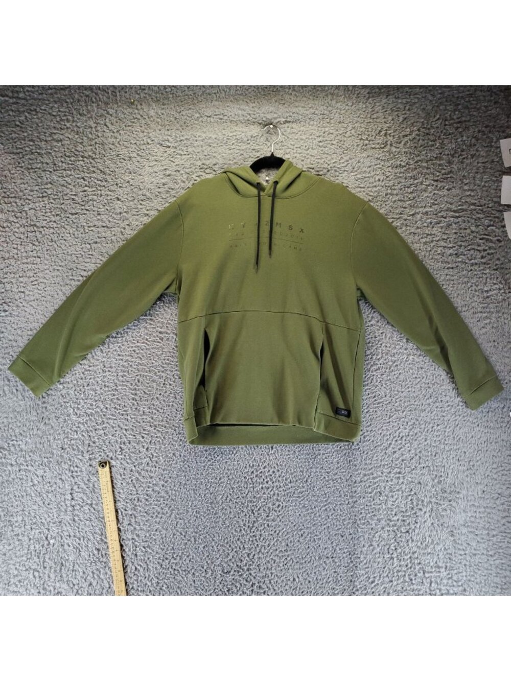 Michael Strahan Shirt Mens Large Green MSX Pullover Cotton Blend Hoodie